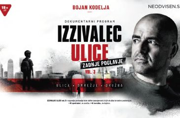 Slika prikazuje letak z vabilom na predavanje Izzivalec ulice, ki bo v januarju 2026