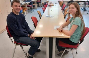 Nolan Michael Scott Ahmann in Zarja Frlan po intervjuju