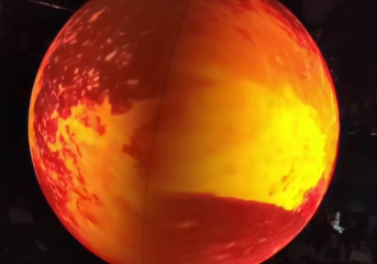 Animacija začetka našega planeta - ognjena krogla