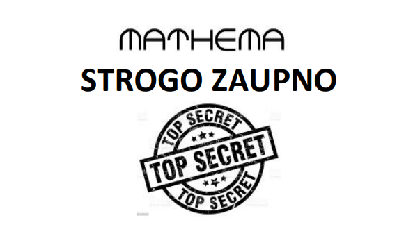 Logotip tekmovanja Strogo zaupno
